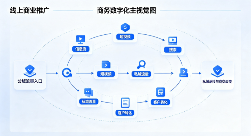 南郑县线上商业推广怎么做？全域流量闭环搭建与低成本转化实战指南